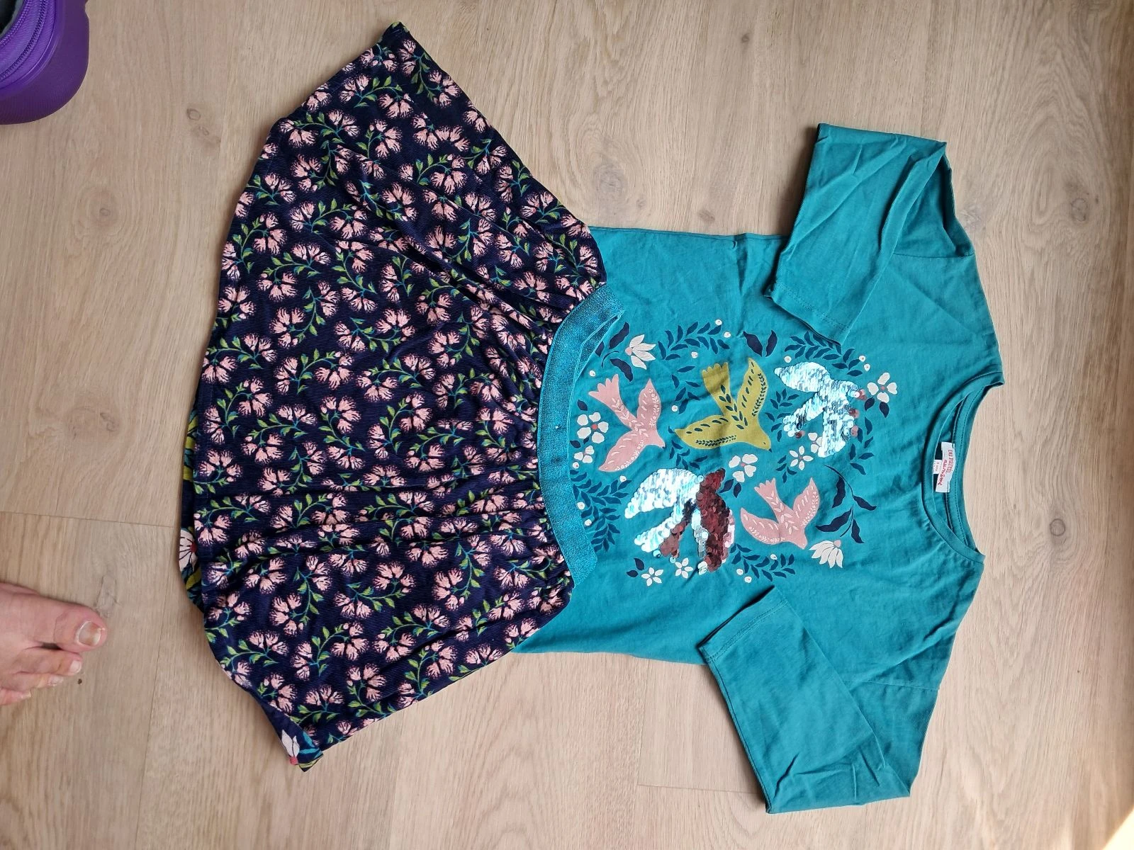 5-piece DPAM reversible skirt and t-shirt set – photo 2